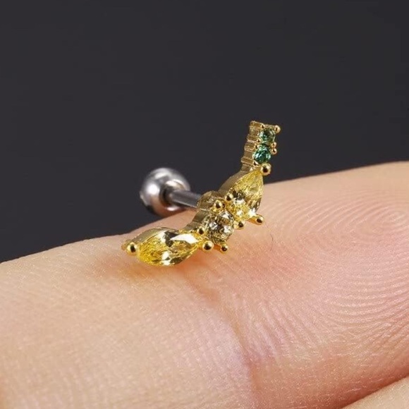Fruit Stud Banana Earrings 18K Gold Plated Banana Summer Jewelry for Summer 🍌 - Picture 1 of 7